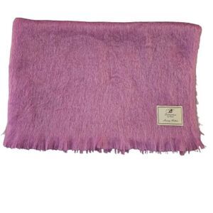 Distinction by Bronte Moon Purple Luxury Mohair Throw 54x72 in